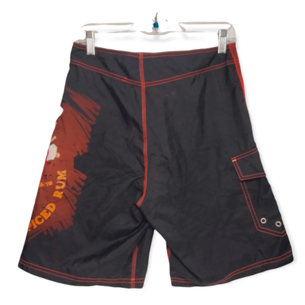 Captain Morgan Board Shorts Mens Size 28 Pirate Rum Swim Trunks View 4